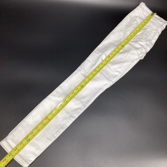 PAIGE Women’s Jimmy Jimmy Skinny Jeans Wreckage Distressed White Size 27 - Picture 9 of 9